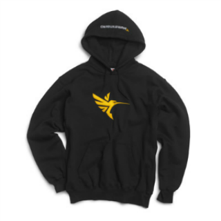 HUMMINBIRD HUMMINGBIRD HOODED SWEATER BLACK