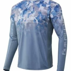 HUK ICON X REFRACTION CAMO FADE LS TEE