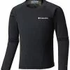 COLUMBIA - BASELATER HEAVYWEIGHT OMNI HEAT - LONG SLEEVE HALF ZIP- BLUE
